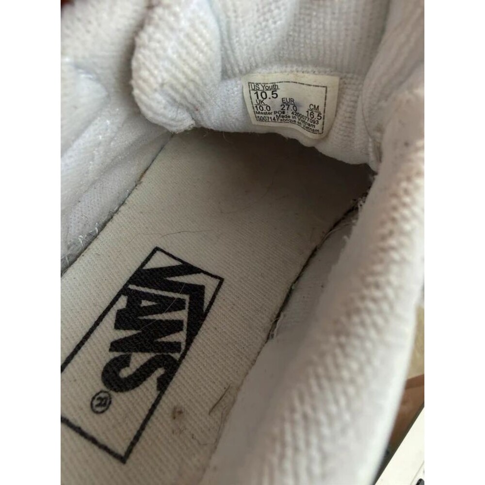 Vans Kids' Seldan sneakers all-white leather Low Top - Picture 4 of 6